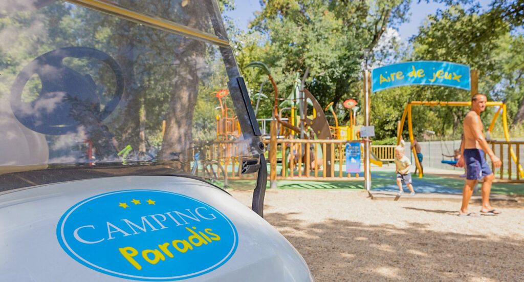 Campsite with children's playground